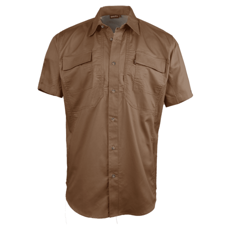 Katima Men's Vented Utility Shirt-Brown-Safari Wear-Outdoor Clothing