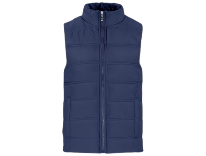 CraftPro Lando Men’s Puffer Bodywarmer – Quilted Polyester with Zip and Chin Guard

