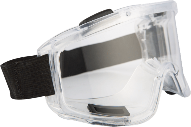 CraftPro Maxi View Anti-Fog Anti-Scratch Safety Goggles with Vinyl Frame and Wide Vision Lens

