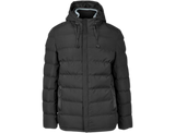 CraftPro Montana Men’s Hooded Puffer Jacket – Quilted Full-Zip with Storm Collar and Pockets

