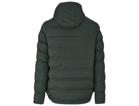 CraftPro Montana Men’s Hooded Puffer Jacket – Quilted Full-Zip with Storm Collar and Pockets

