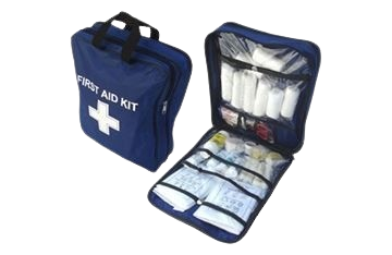 Motorist First Aid Kit – portable zippered pouch with emergency supplies

