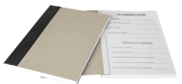 CraftPro A4 Numbered Occurrence Book – 200, 300, or 400 Pages for Security and Site Logs

