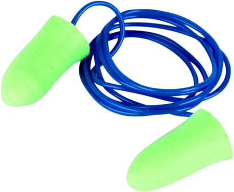 PU Foamed Corded Disposable Earplugs – Orange – Box of 100 – CraftPro

