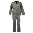 CraftPro Olive Green Acid Resistant 2-Piece Polycotton Conti Suit with Reinforced Stitching

