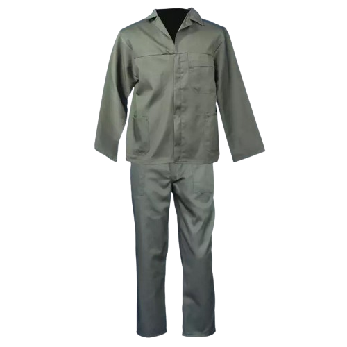 CraftPro Olive Green Acid Resistant 2-Piece Polycotton Conti Suit with Reinforced Stitching

