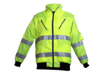 CraftPro Passion Hi-Viz Reflective Bunny/Bomber Jacket with Zip-Off Sleeves – Waterproof & Quilted

