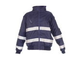 CraftPro Passion Hi-Viz Reflective Bunny/Bomber Jacket with Zip-Off Sleeves – Waterproof & Quilted

