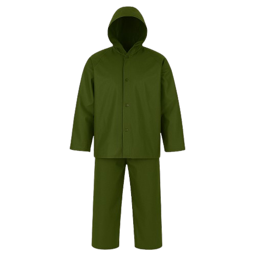 Pioneer Rubberized Waterproof Rainsuit – Heavy-Duty Jacket and Trouser Set
