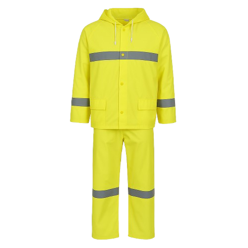 Pioneer Rubberized Reflective Rainsuit – Waterproof Jacket and Trouser Set
