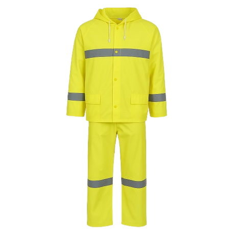 Pioneer Rubberized Reflective Rainsuit – Waterproof Jacket and Trouser Set
