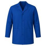 CraftPro Polycotton Dust Coat with Lapel Collar and Button Closure – 3-Pocket Design
