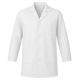 CraftPro Polycotton Dust Coat with Lapel Collar and Button Closure – 3-Pocket Design
