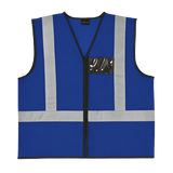CraftPro Hi-Viz Reflective Safety Vest – With Zip and ID Pouch
