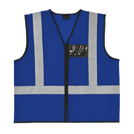 CraftPro Hi-Viz Reflective Safety Vest – With Zip and ID Pouch
