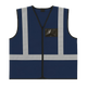 CraftPro Hi-Viz Reflective Safety Vest – With Zip and ID Pouch
