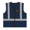CraftPro Hi-Viz Reflective Safety Vest – With Zip and ID Pouch
