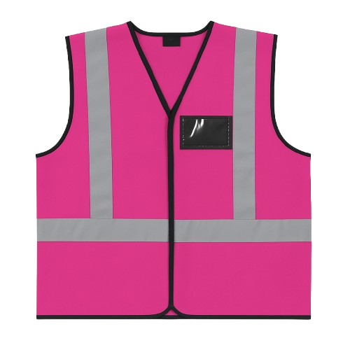CraftPro Hi-Viz Reflective Safety Vest – With Zip and ID Pouch
