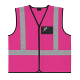CraftPro Hi-Viz Reflective Safety Vest – With Zip and ID Pouch

