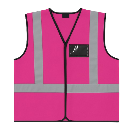 CraftPro Hi-Viz Reflective Safety Vest – With Zip and ID Pouch
