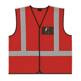 CraftPro Hi-Viz Reflective Safety Vest – With Zip and ID Pouch
