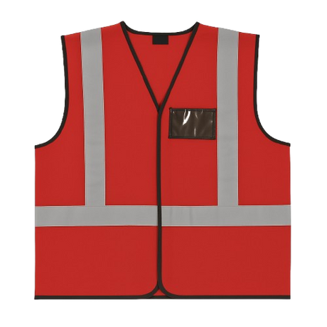CraftPro Hi-Viz Reflective Safety Vest – With Zip and ID Pouch
