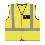 CraftPro Hi-Viz Reflective Safety Vest – With Zip and ID Pouch
