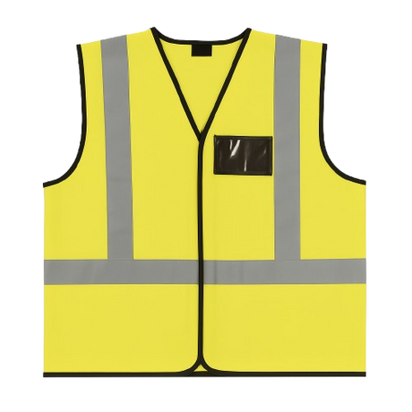 CraftPro Hi-Viz Reflective Safety Vest – With Zip and ID Pouch
