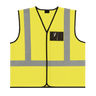 CraftPro Hi-Viz Reflective Safety Vest – With Zip and ID Pouch

