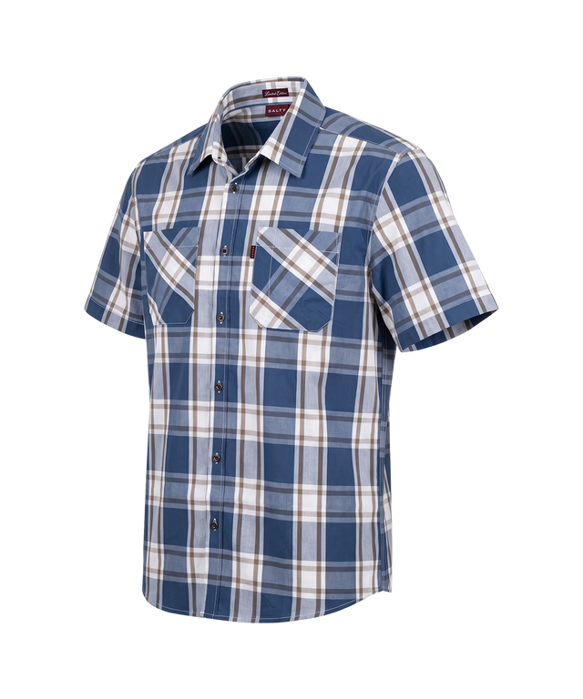 Check Bush Shirt Perfect for Outdoor Wear 100% Cotton Fabric 
