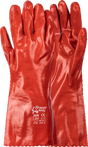 Red PVC Open Cuff Safety Gloves with Smooth Palm – CraftPro

