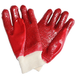 Red PVC Safety Gloves with Terry Palm and Knit Wrist – CraftPro

