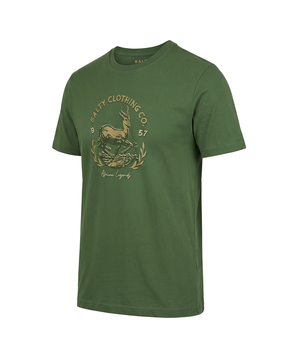 The Salty Bush Range T-Shirt with Sprinbok Coin  Design