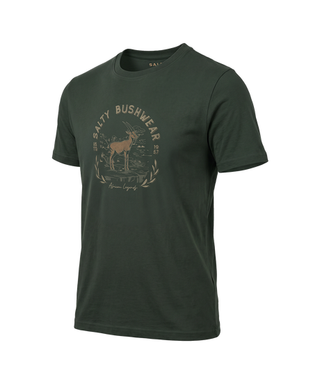 The Salty Bush Range T-Shirt with Springbok Coin  Design
