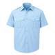 Short sleeve pilot shirt with epaulettes, buttoned chest pockets, and mock cuffs – ideal for professional uniform use in security and aviation

