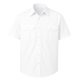 Short sleeve pilot shirt with epaulettes, buttoned chest pockets, and mock cuffs – ideal for professional uniform use in security and aviation

