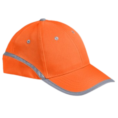 CraftPro Signal 6 Panel Hi-Viz Cap with Reflective Trim and Velcro Closure

