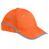 CraftPro Signal 6 Panel Hi-Viz Cap with Reflective Trim and Velcro Closure

