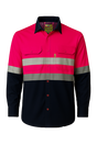 Titan Ladies Long Sleeve Cotton Work Shirt with Reflective Tape

High-visibility vented women's work shirt – front view

Breathable long sleeve work shirt for women – back vent detail

Reflective safety shirt for women – arms, chest & waist tape

CraftPro ladies workwear – durable 100% cotton shirt