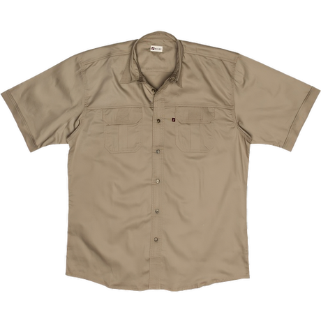 Tugela Men's Bush Shirt-Khaki-Safari wear-Outdoor Clothing