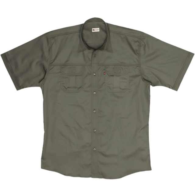 Tugela Men's Bush Shirt-Olive-Safari wear-Outdoor Clothing