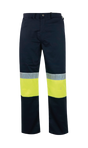Titan Two-Tone Polycotton Conti Trouser – Reflective Navy/Lime Work Pants

