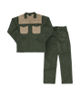 Two Tone Cedar Green/Khaki Polycotton Conti Suit – 2-Piece Industrial Workwear – CraftPro

