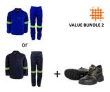 CraftPro Reflective Conti Suit & Kono Safety Boot Bundle