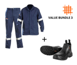 CraftPro D59 Flame & Acid Conti Suit and Commander Chelsea Boot Bundle