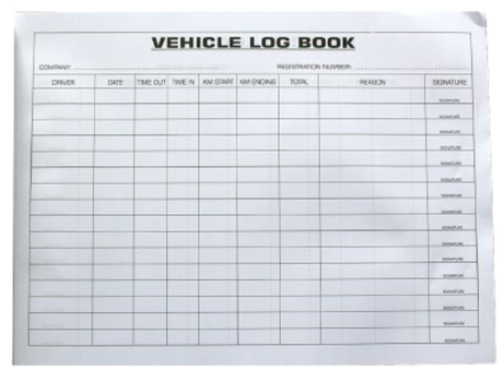 CraftPro A4 Vehicle Log Book – 200 Pages for Transport and Patrol Records

