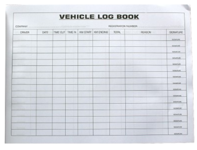 CraftPro A4 Vehicle Log Book – 200 Pages for Transport and Patrol Records

