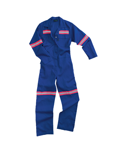 Women’s J54 Reflective Boilersuit with Pink & Silver Tape – 100% Cotton – CraftPro

