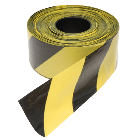 CraftPro 500m Yellow & Black Hazard Barrier Tape Roll

