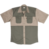 Delta two-tone Safari shirt-Green-Safari wear-Outdoor Clothing